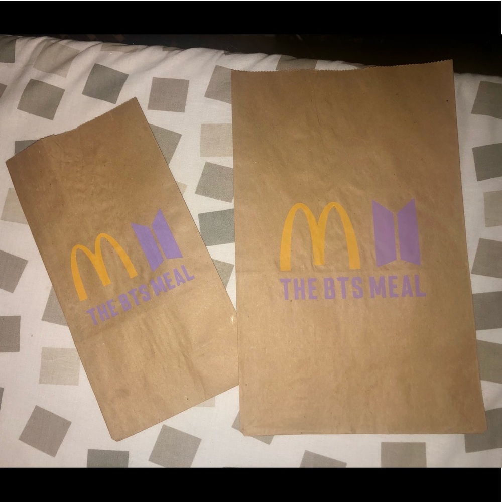 BTS X McDonalds Bags